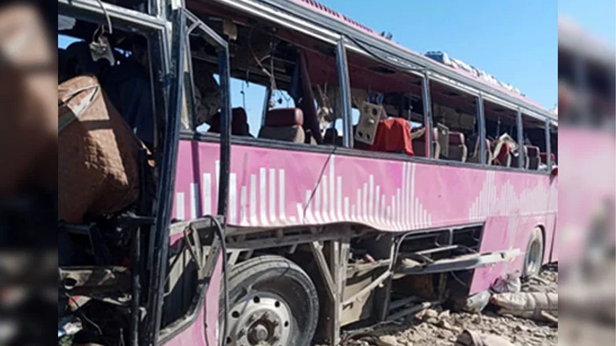 | Photo: X : Passenger Bus Attacked In Balochistan, At Least 5 Dead