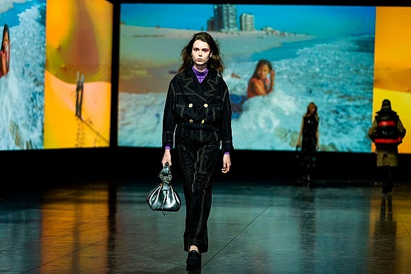 Getty Images  : GANNI Life on Earth Fall Winter 2019 collection receives backlash for its insensitive use of images from developing nations as the backdrop to an extravagant runway show