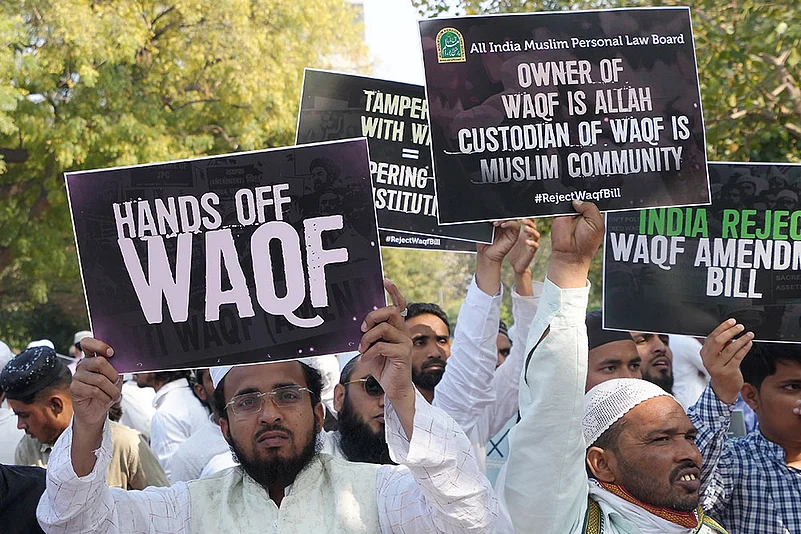 Protest against Waqf (Amendment) Bill