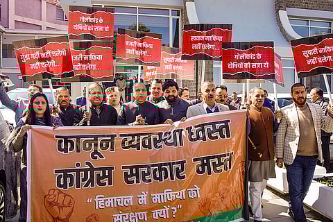 Protest in Shimla
