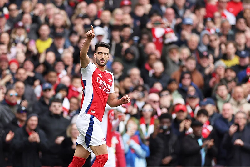 English Premier League Soccer match Arsenal Vs Chelsea: Mikel Merino