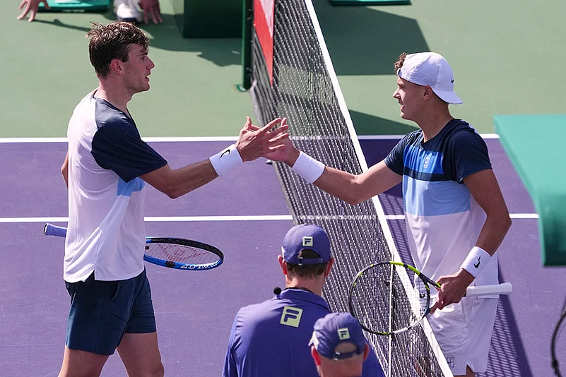 Indian Wells Tennis 2025 BNP Paribas Open tennis tournament, Jack Draper vs Holger Rune_3