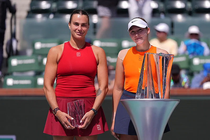 Indian Wells Tennis 2025 BNP Paribas Open tennis tournament, Mirra Andreeva vs Aryna Sabalenka_3