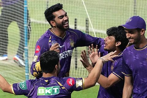 IPL 2025: Kolkata Knight Riders training session in Eden Gardens Stadium