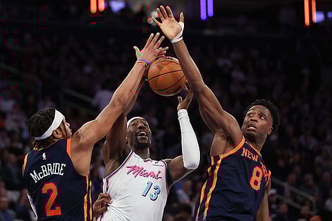 NBA Basketball Match: Miami Heat vs New York Knicks