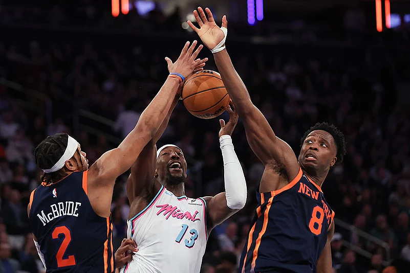 NBA Basketball Match: New York Knicks vs Miami Heat