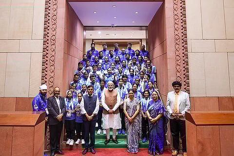 PM with Special Olympics World Winter Games contingent