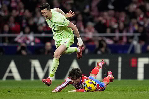 La Liga Soccer: Atletico Madrid vs Barcelona