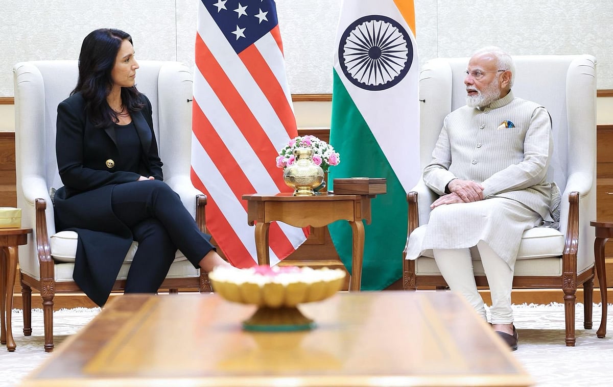 X/Narendra Modi : US National Intelligence Director Tulsi Gabbard meets PM Modi in Delhi