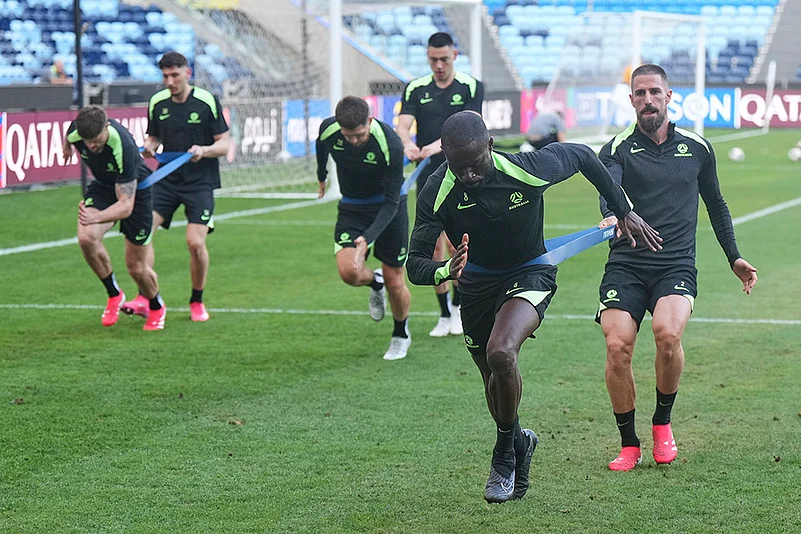 FIFA World Cup 2026 soccer Qualifiers: Australias Football players training