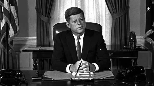 Former US President John F Kennedy