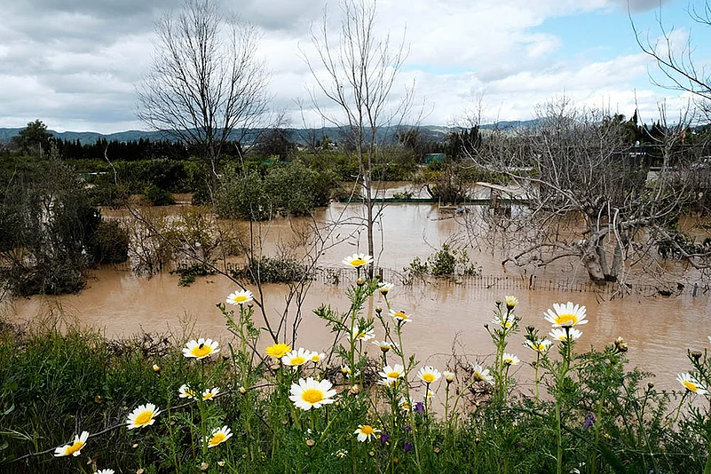 Spain Extreme Weather Floods in Malaga