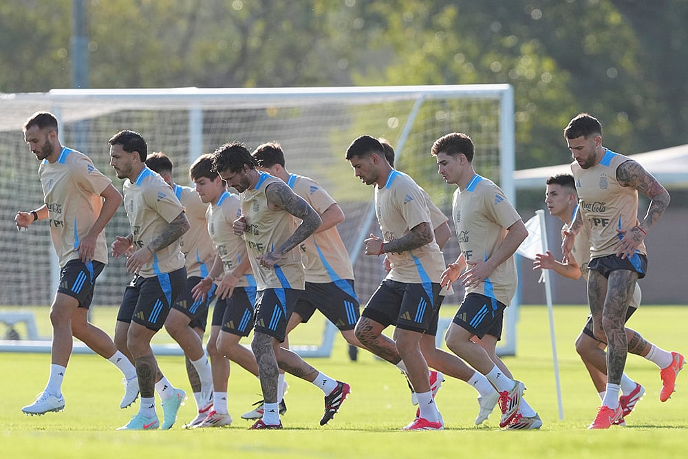 | Photo: AP/Natacha Pisarenko : FIFA World Cup 2026 Qualifiers: Argentina Players Training