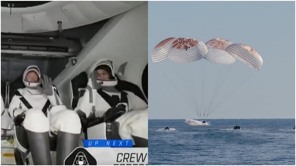 X/NASA : NASA astronauts Sunita Williams and Butch Wilmore return to Earth from ISS after nine months