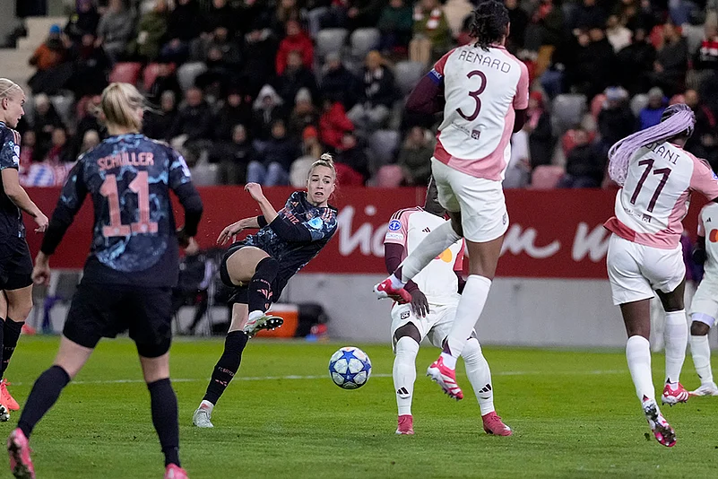 UWCL Quarter-Finals first leg soccer FC Bayern Munich and Olympique Lyonnais: Giulia Gwinn