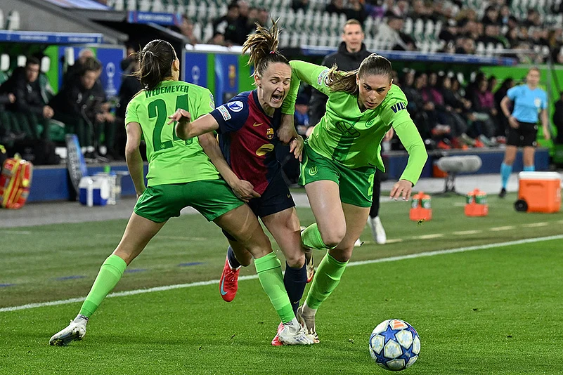 Womens Champions League UWCL Quarter-Finals 1st Leg VfL Wolfsburg vs FC Barcelona: Jule Brand