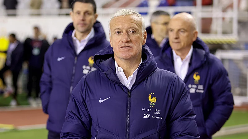Didier Deschamps during Frances Nations League defeat to Croatia