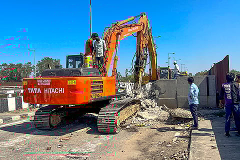 Eviction of farmers from Shambhu border