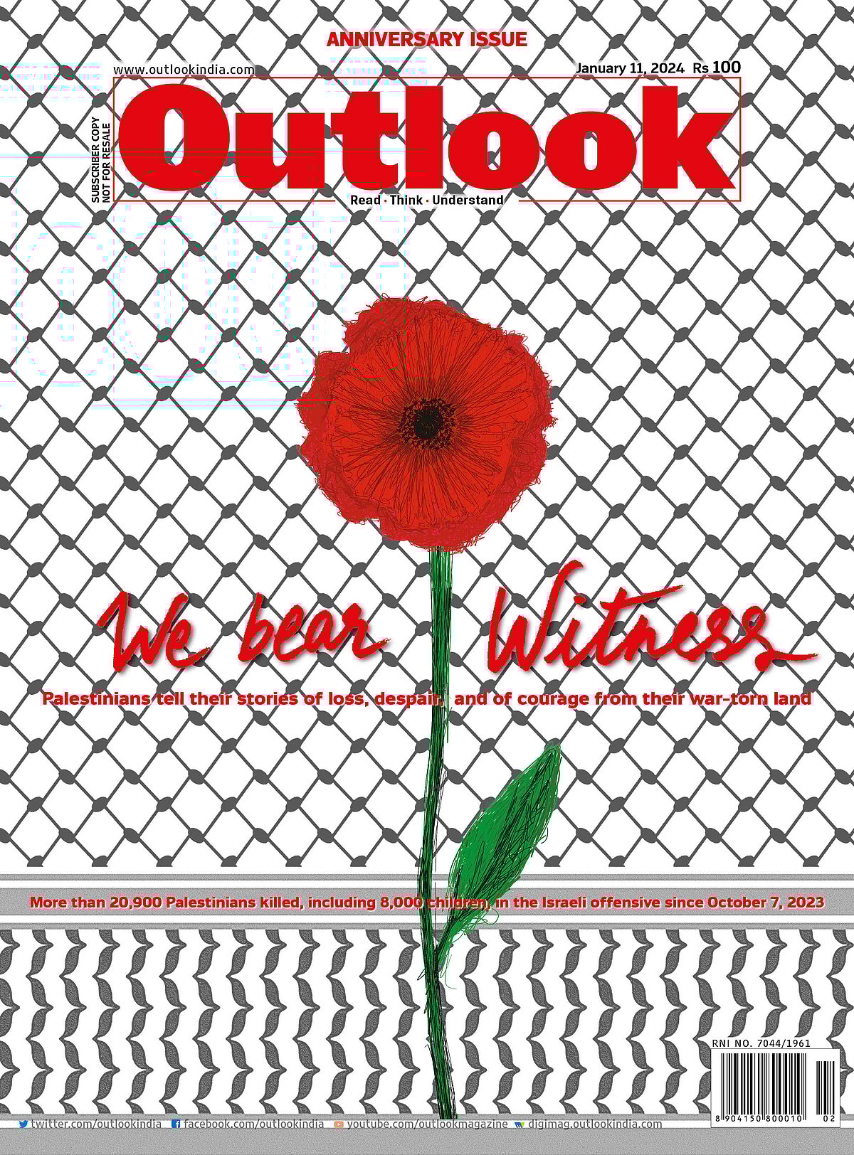 Outlook cover We Bear witness