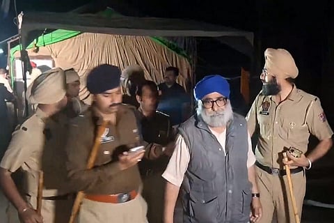 Farmers detained in Punjab