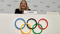 AP : Kirsty Coventry laughs during a press conference after she was elected as the new IOC President at the International Olympic Committee 144th session in Costa Navarino, western Greece.