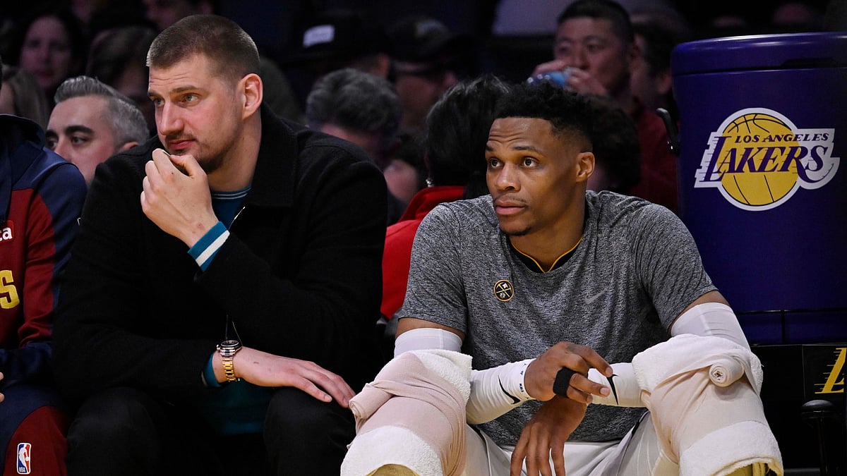 Nikola Jokic and Russell Westbrook. - null