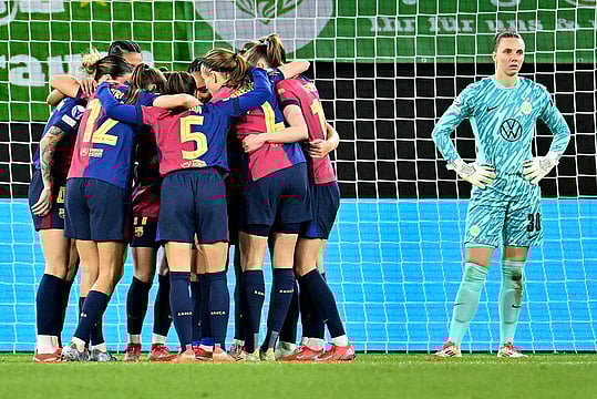 UEFA Women's Champions League Quarterfinals: Barcelona Thrash Wolfsburg