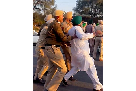 Farmers detained in Punjab