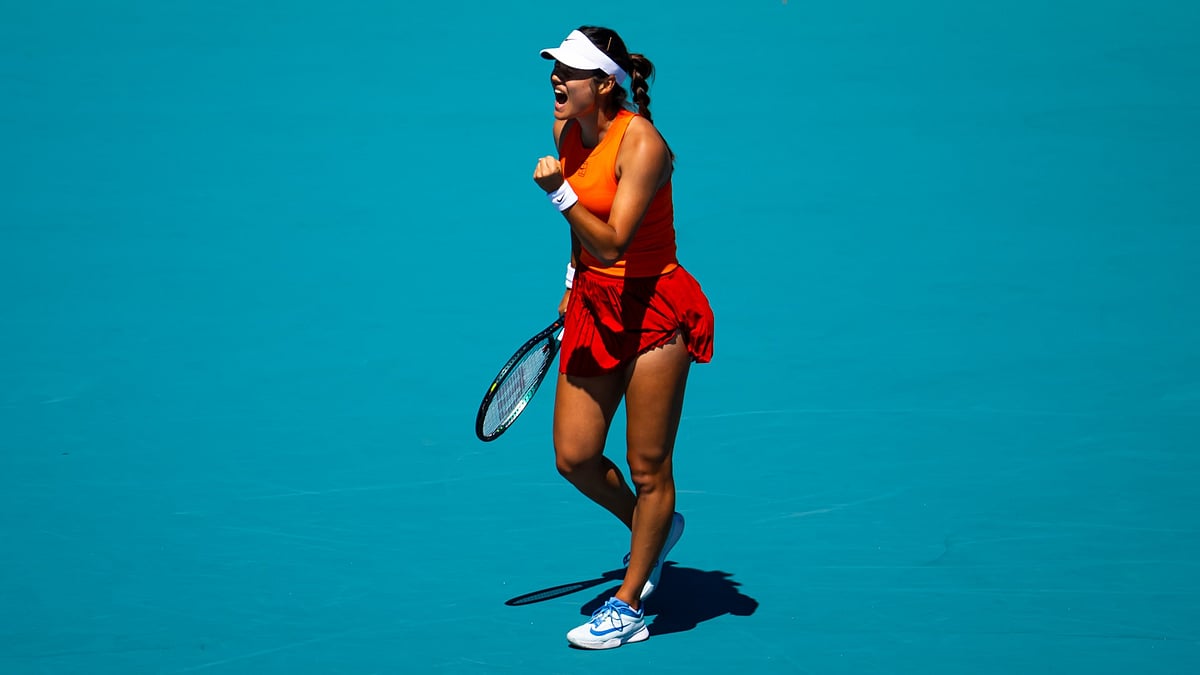 Emma Raducanu at Miami Open 2025.