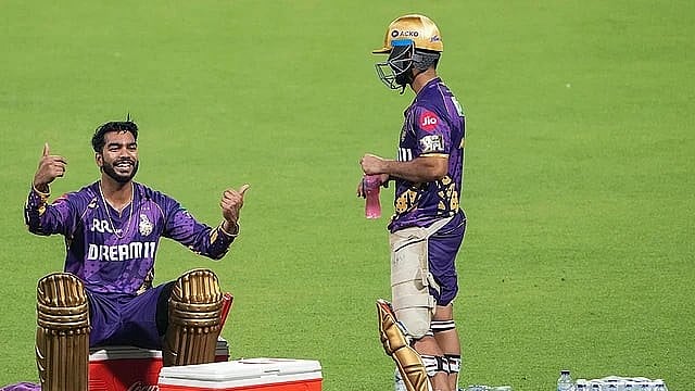 Kolkata Knight Riders captain Ajinkya Rahane and vice captain Venkatesh Iyer