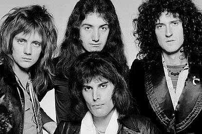 Freddie Mercury with Queen