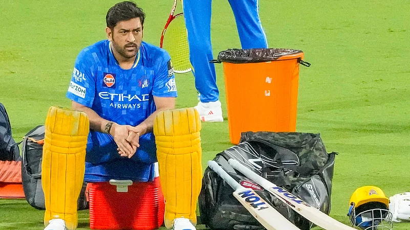 MS Dhoni Chidambaram Stadium IPL 2025 March 20 2025 PTI Photo