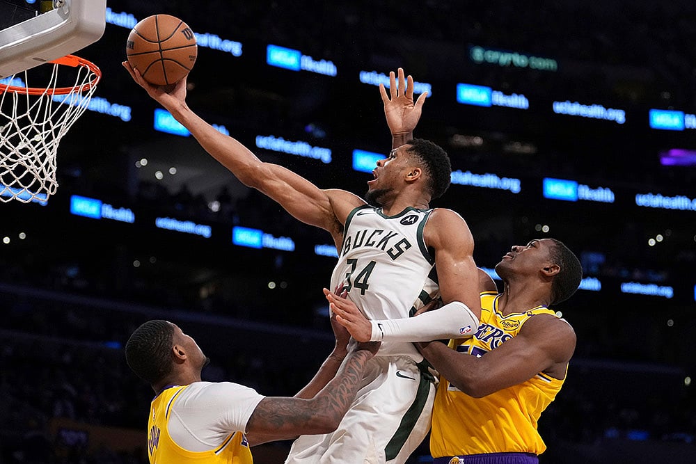 | Photo: AP/Mark J. Terrill : NBA 2024-25: Milwaukee Bucks vs Los Angeles Lakers