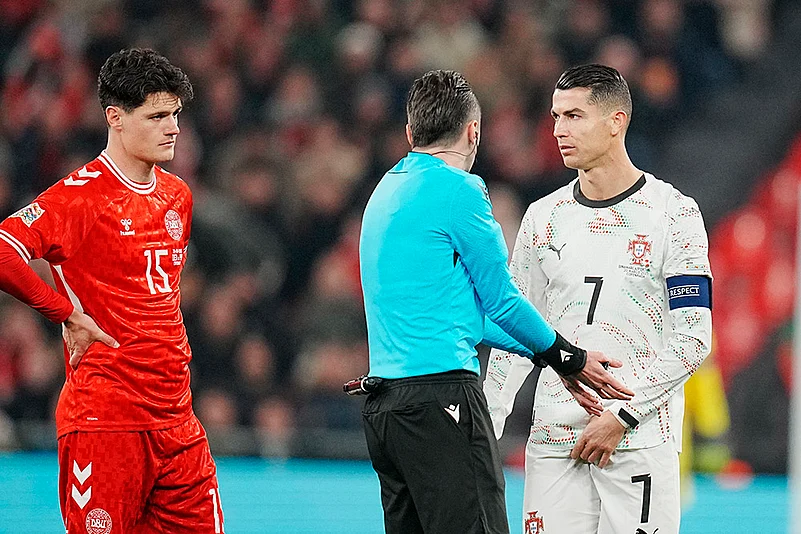 UEFA Nations League quarterfinal first leg match between Denmark vs Portugal: Irfan Peljto