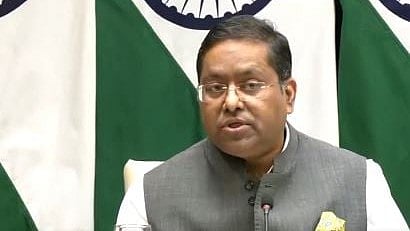 X/ Screengrab from ANI video : MEA Spokesperson Randhir Jaiswal |