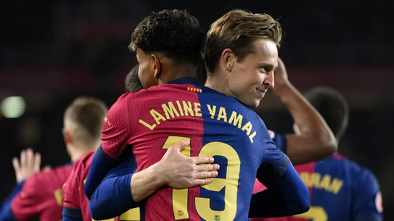 Frenkie de Jong and Lamine
