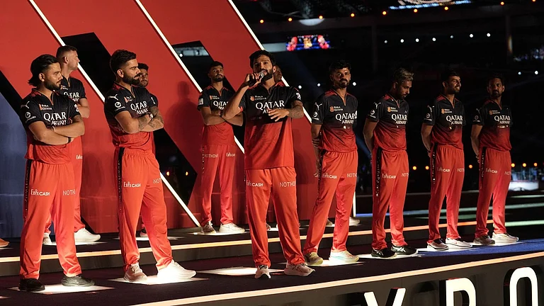 RCB players at the unboxed event ahead of IPL 2025 in Bengaluru. - | RCB Photo