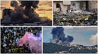 | Photo: AP : Photos depict blasts in Gaza and Lebanon and the aftermath of US Strikes in Yemen. Furthermore, thousands of Israelis protested the attacks on Gaza in Tel Aviv. 