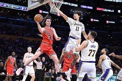 NBA Basketball: Chicago Bulls vs Los Angeles Lakers