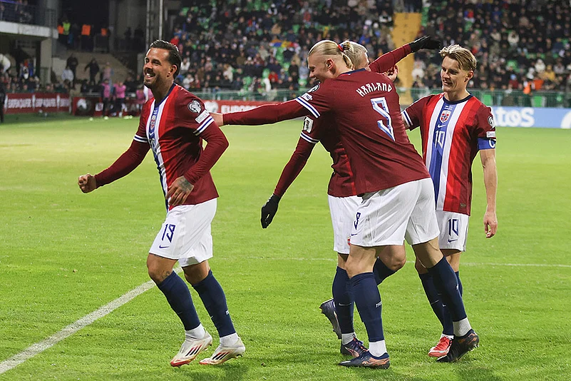 FIFA World Cup 2026 Qualifiers soccer match Moldova Vs Norway: Aron Doennum