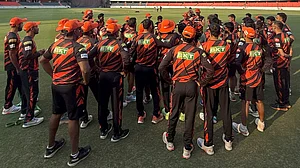 X/SunRisers Hyderabad : Sunrisers Hyderabad train ahead of the start of their Indian Premier League 2025 campaign.