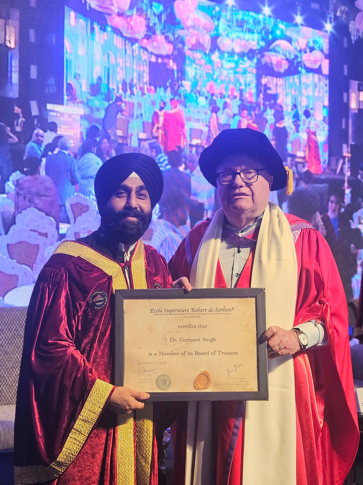 Dr. Gurmeet Singh Becomes First Sikh From India To Join Board Of Trustee Of ESRDS-France