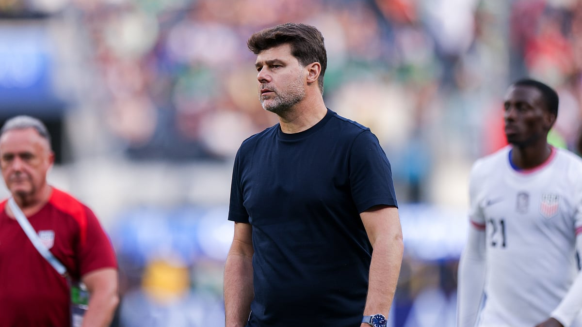 Mauricio Pochettino during the United States' defeat to Canada