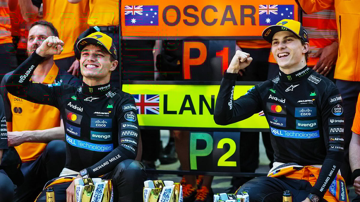 Lando Norris and Oscar Piastri at the Chinese Grand Prix