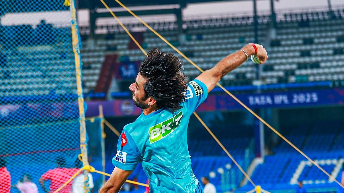 Photo: X | Lucknow Super Giants : Lucknow Super Giants spinner Ravi Bishnoi during a practice session in Visakhapatnam.