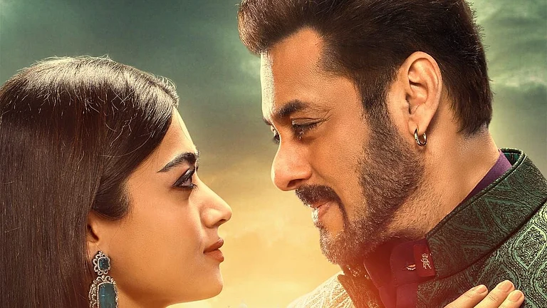 Salman Khan and Rashmika Mandanna in Sikandar poster - Instagram