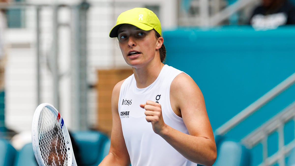 Iga Swiatek beat Elise Mertens at the Miami Open