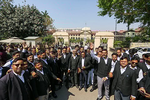 Protest against Justice Verma