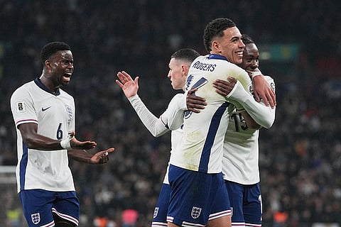 Latvia England WCup Soccer