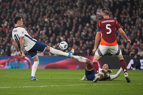 World Cup qualifying soccer match: Latvia vs England